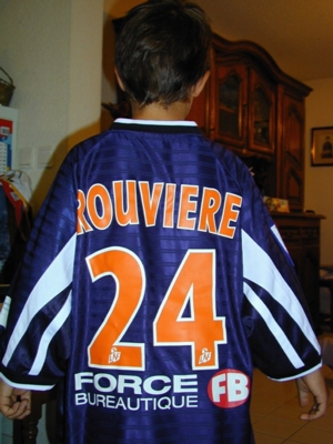 Xavier avec le maillot de Jean-Christophe R de Montpellier Xavier avec le maillot de Jean-Christophe R de Montpellier