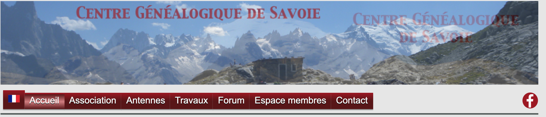 Entête et menu actuels de cgsavoie.fr (capture)